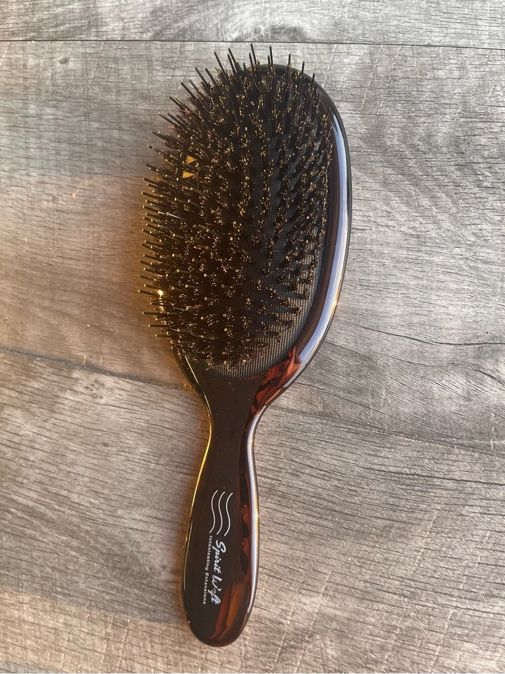 Spirit Weft Hair Extension Brush - Dark Brown
